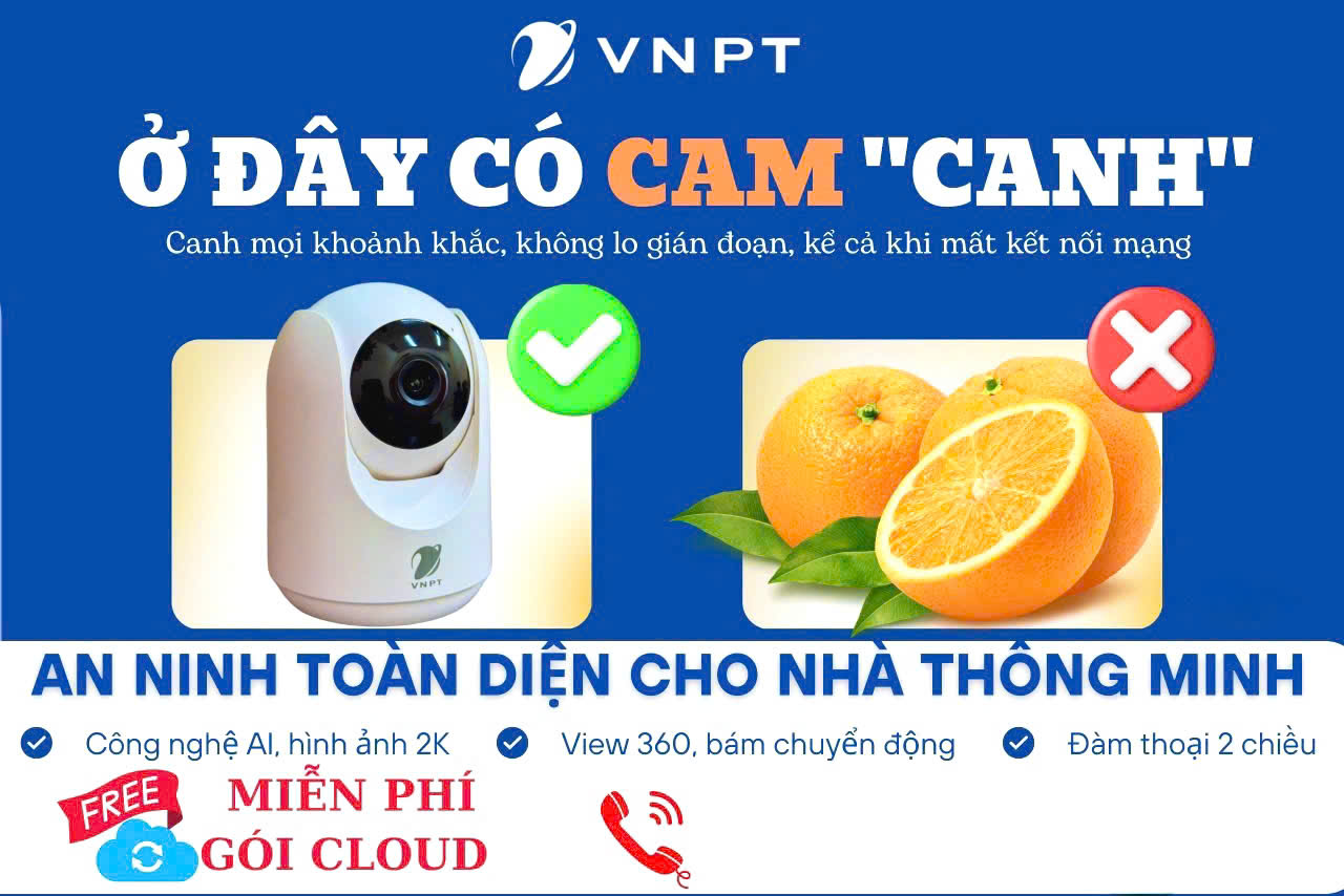 Lắp internet giá rẻ kèm camera an ninh giúp cha mẹ theo dõi con mọi lúc mọi nơi. Chỉ với điện thoại thông minh, bạn có thể quan sát toàn bộ ngôi nhà, đảm bảo an toàn cho trẻ nhỏ trong mùa hè. Giải pháp lắp wifi tốc độ cao 300Mbps kết hợp camera xoay 360 độ đang được nhiều gia đình lựa chọn để bảo vệ tổ ấm 24/7. Tham khảo thêm tại www.shopvnpt.com